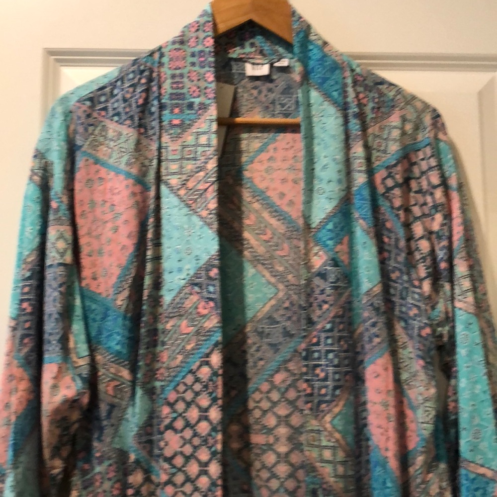 🆕 GAP Patterned Open Front Crop Jacket - Picture 4 of 6
